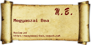 Megyaszai Bea névjegykártya